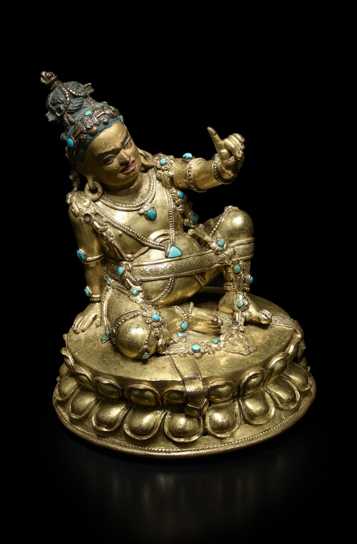 A gilt copper alloy figure of Virupa
